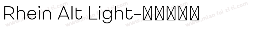 Rhein Alt Light字体转换